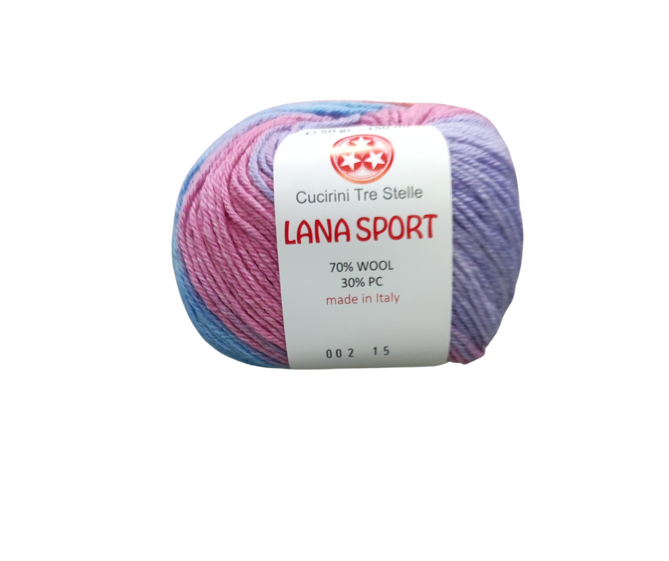 LANA SPORT MULTICOLOR - 70% LANA 30% ACRILICO