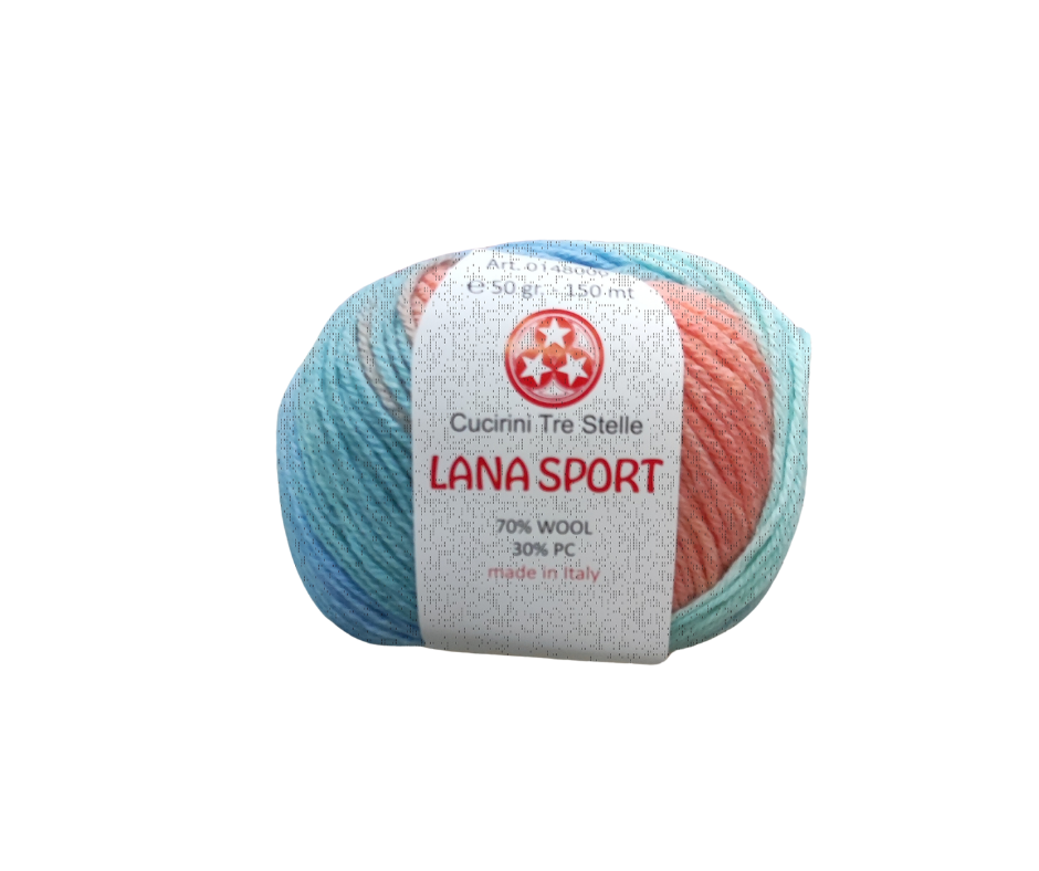 LANA SPORT MULTICOLOR - 70% LANA 30% ACRILICO