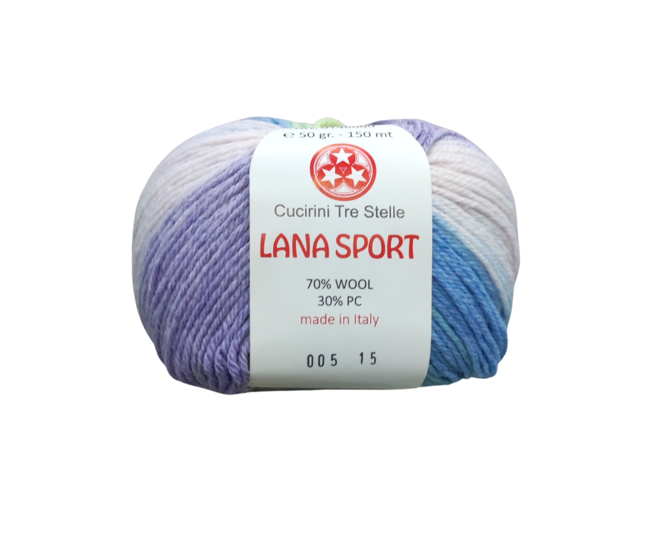 LANA SPORT MULTICOLOR - 70% LANA 30% ACRILICO