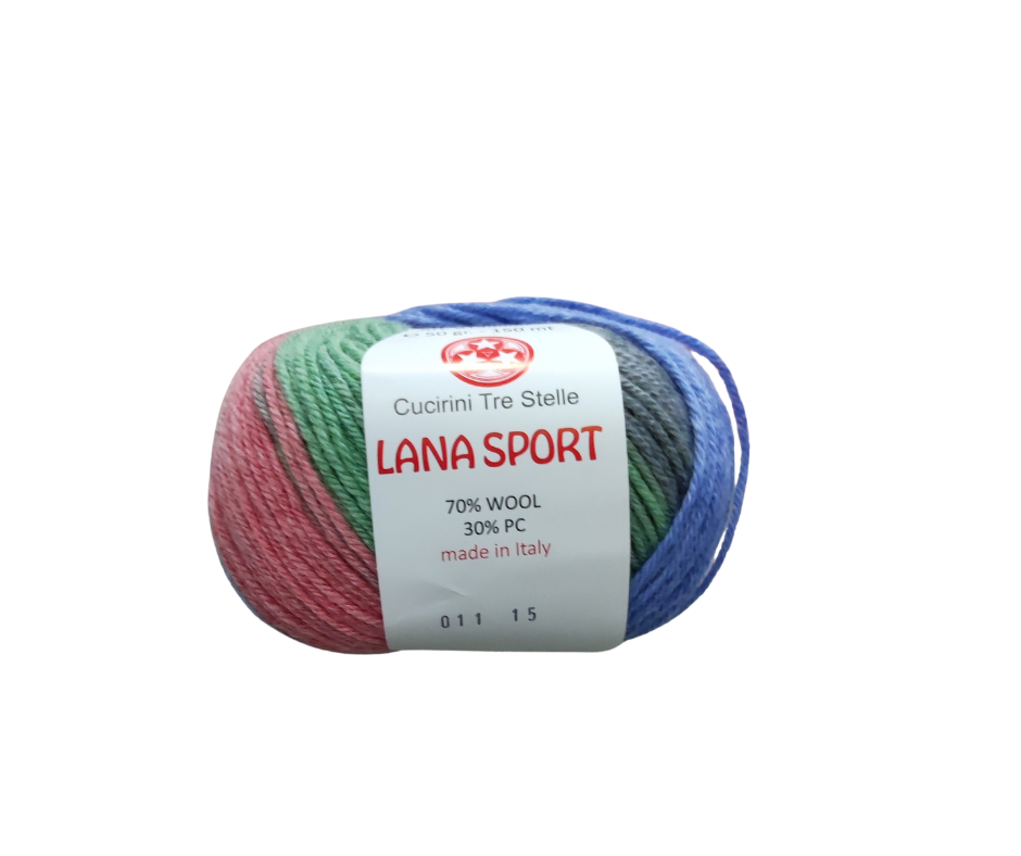 LANA SPORT MULTICOLOR - 70% LANA 30% ACRILICO