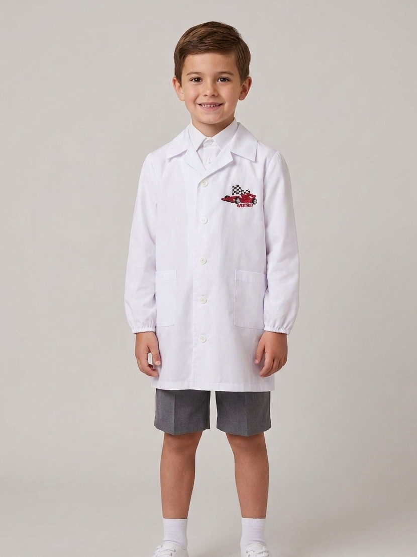 Grembiule  Scuola Elementare Asilo Bianco Bambino G01