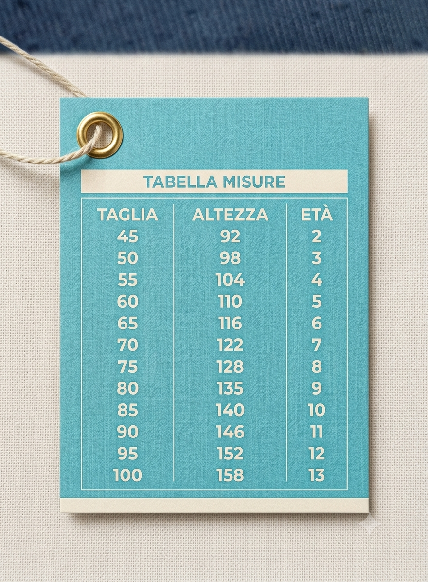 Grembiule Asilo Quadretti Azzurro - Celeste  Bambino - A02