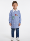 Grembiule Azzurro Celeste Asilo Bambino - A03
