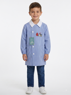 Grembiule Azzurro Celeste Asilo Bambino - A03