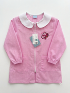 Grembiule Asilo Quadretti Rosa Zip Bambina - A04