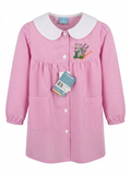 Grembiule Scuola Asilo Quadretti Rosa Bambina -  A05