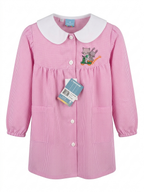 Grembiule Scuola Asilo Quadretti Rosa Bambina -  A05
