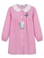 Grembiule Scuola Asilo Rosa Quadretti Bambina - A06