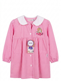 Grembiule Scuola Asilo Rosa Quadretti Bambina - A08