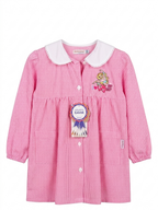 Grembiule Scuola Asilo Rosa Quadretti Bambina - A08