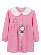 Grembiule Scuola Asilo Quadretti Rosa Bambina - A09