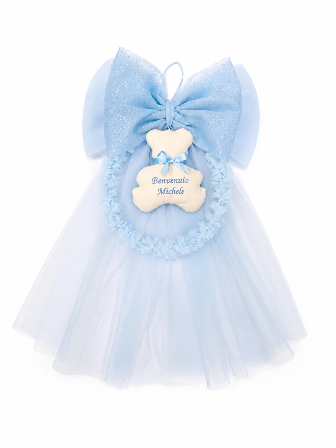 Fiocco Nascita " Prestige Tulle"