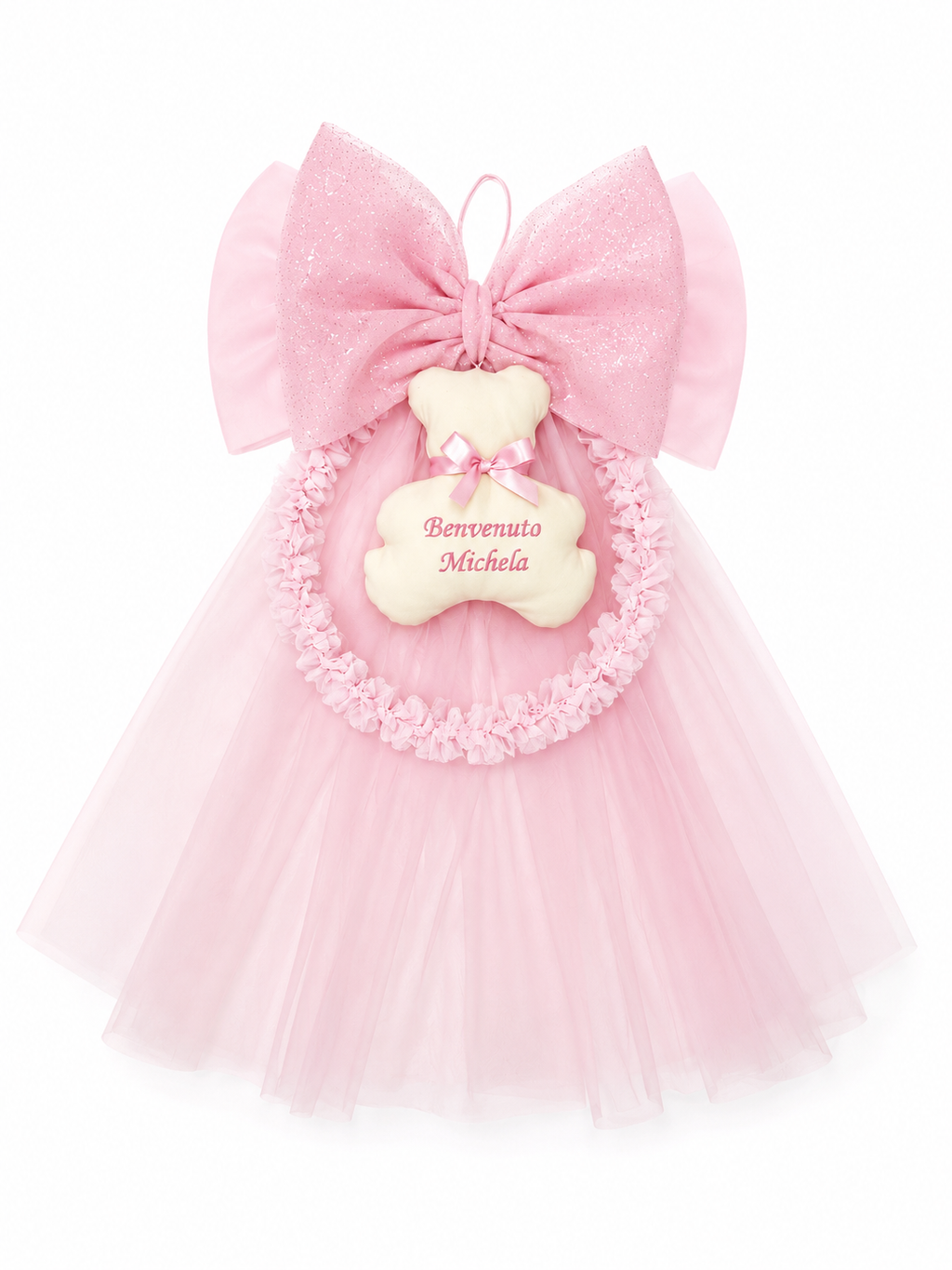Fiocco Nascita " Prestige Tulle"