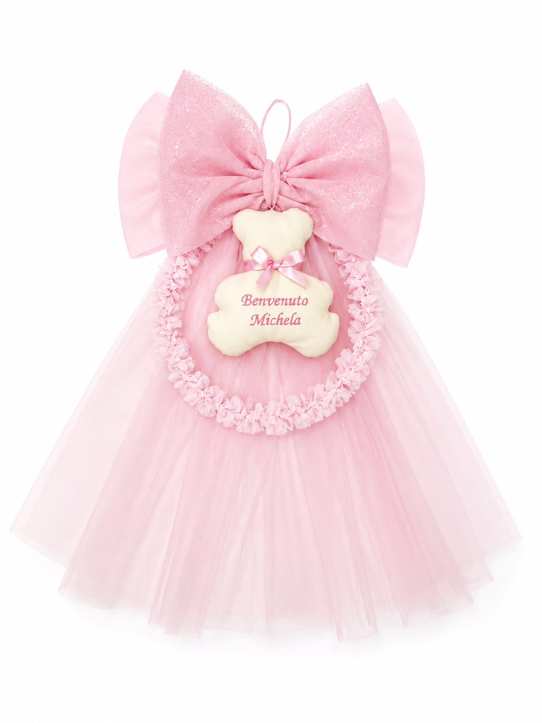 Fiocco Nascita " Prestige Tulle"