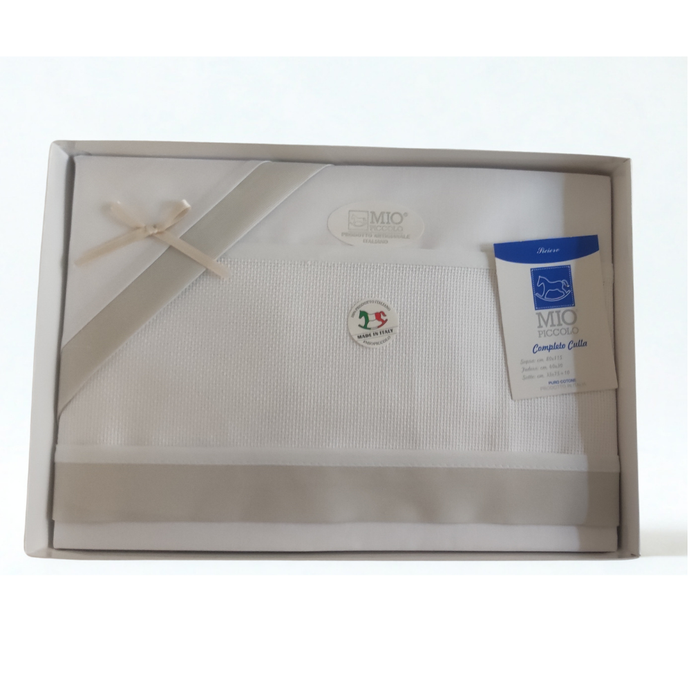 Completo Culla con Fascia Aida per Ricamare Art. 15/05DIS. AIPQ
