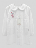 Grembiule Bianco Scuola Elementare Bambina - F03