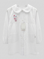 Grembiule Bianco Scuola Elementare Bambina - F03