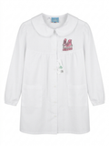 Grembiule Bianco Bambina Scuola Elementare - F12