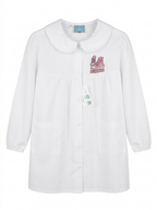 Grembiule Bianco Bambina Scuola Elementare - F12