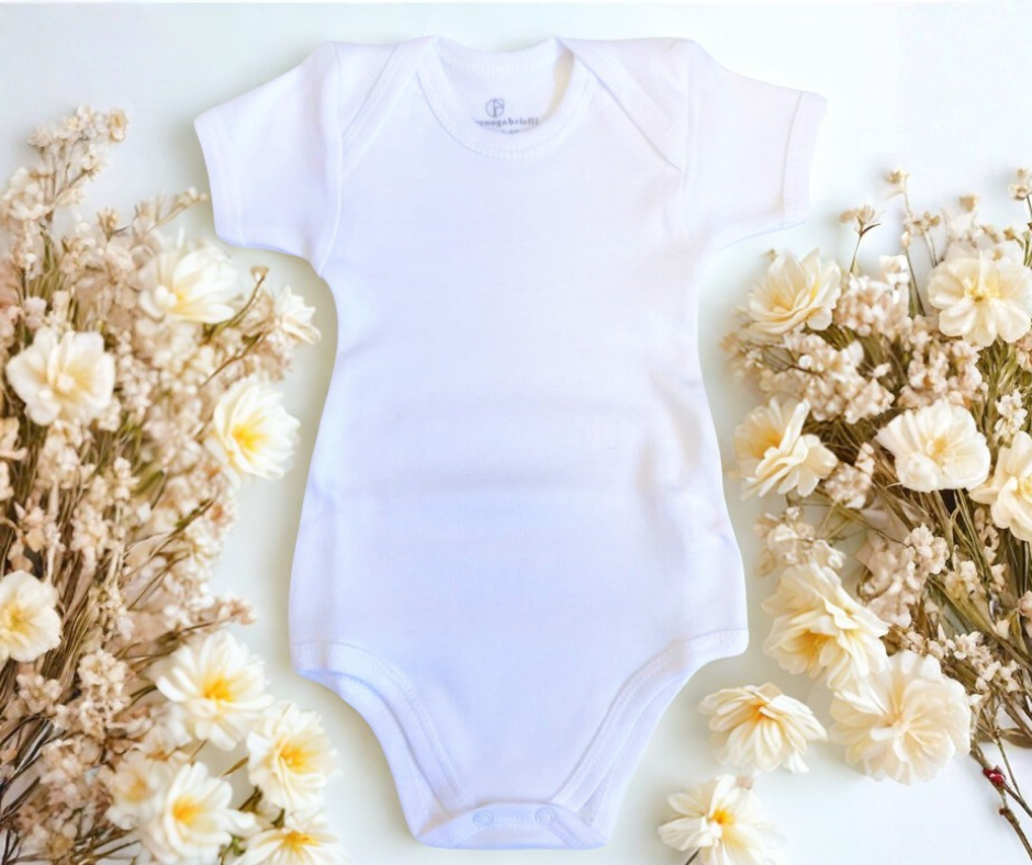 Body Neonato Personalizzato con Frase Ricamata