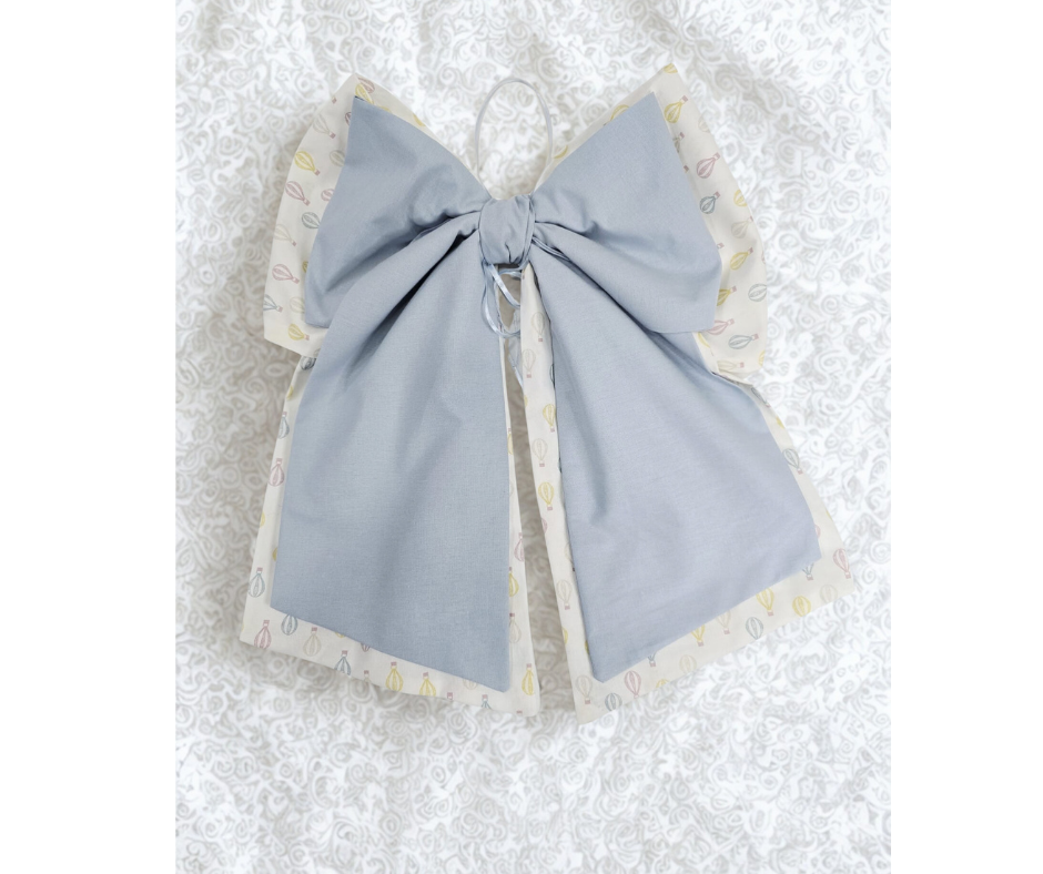 Fiocco Nascita “Sogno tra le Mongolfiere” Personalizzabile