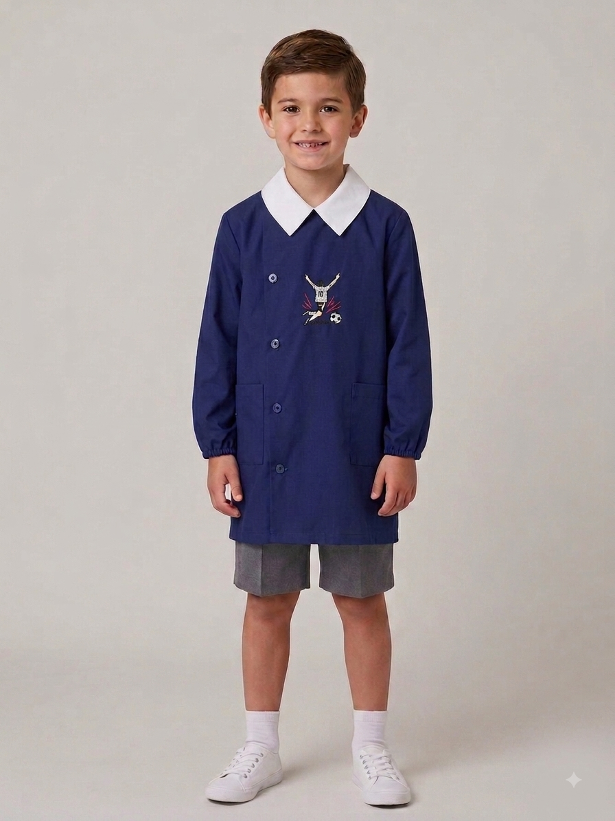 Grembiule Scuola Elementare Blu Bambino - G04