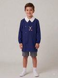 Grembiule Scuola Elementare Blu Bambino - G04