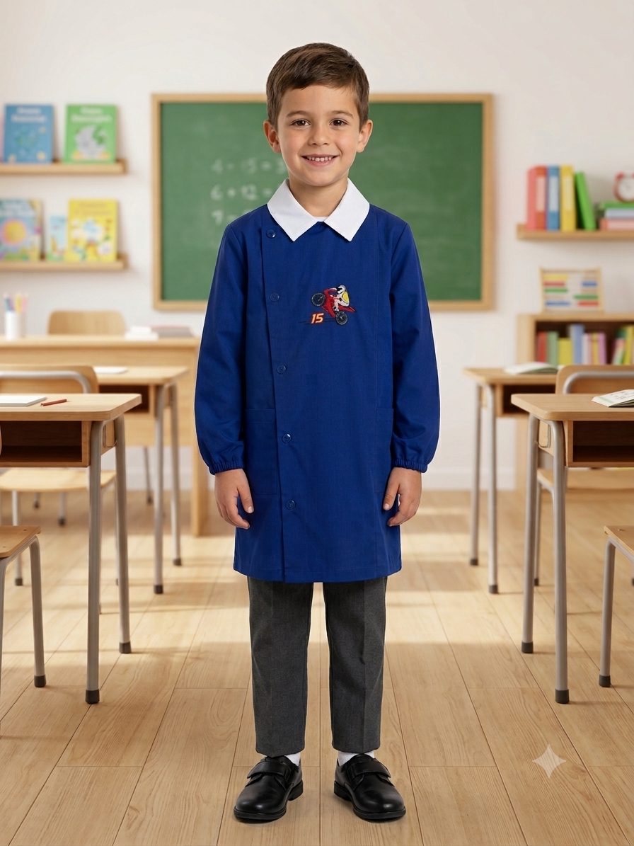 Grembiule Blu  Scuola Elementare Bambino - G07