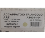 Accappatoio Triangolo Neonato 100% cotone Misura 70x75